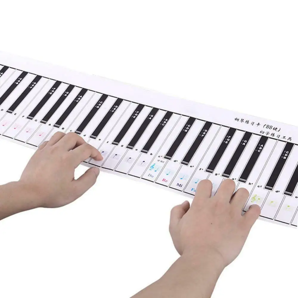 Flexible Portable Waterproof 88 Key Electronic Piano Keyboard Practice Card Keyboard Instruments Accessories