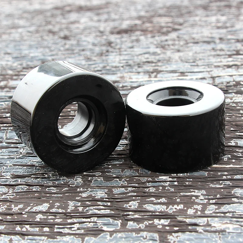 Roda Skateboard 55*33Mm 78A Ikan Dewan Roda Roller Skate Sepatu Roda 4Pcs Roda PU Hitam Skateboard roda