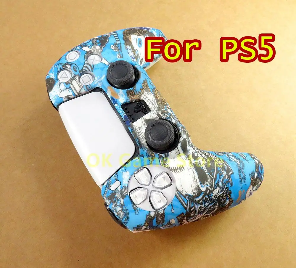 1pc/lot Silicone Case Soft Gel Rubber Cover For SONY Playstation 5 PS5 Controller Protection Skin Case For PS5 Game Accessories