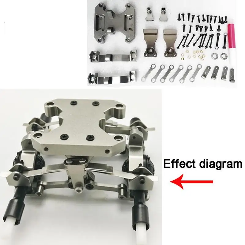 Metal seesaw，Metal Chassis Accessories Upgrade Parts Modified Metal Rocker for WPL B16 B36 1/16 6WD