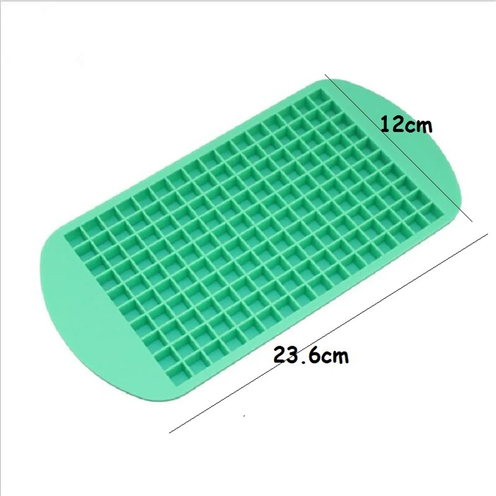 160 Grids Ice Mold  Silicone Ice Cube Tray Mould Shape Ball Small Ice Cube Mold Square Shape Silicone Ice Cubes Maker Bar Tool