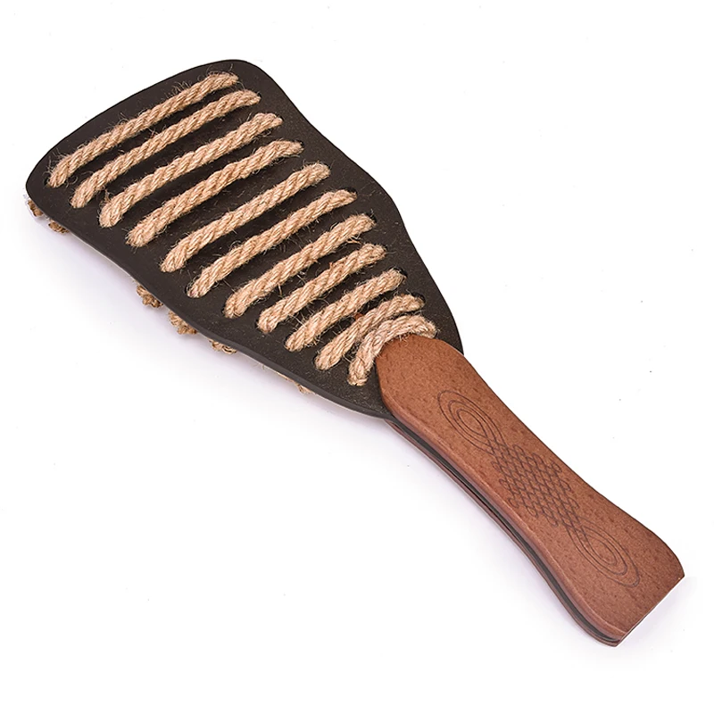 Genuine Leather Bdsm Spanking Paddle Hemp Rope Bondage Whip Bdsm Spanking Flogger Whips And Paddles Adult Sex Toys For Couples