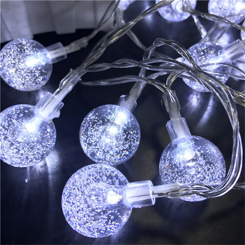 Holiday Light Chain Ball LED String Lighting 3M 10M 20M Lamp Bulb Light String Waterproof Outdoor Wedding Christmas Led String