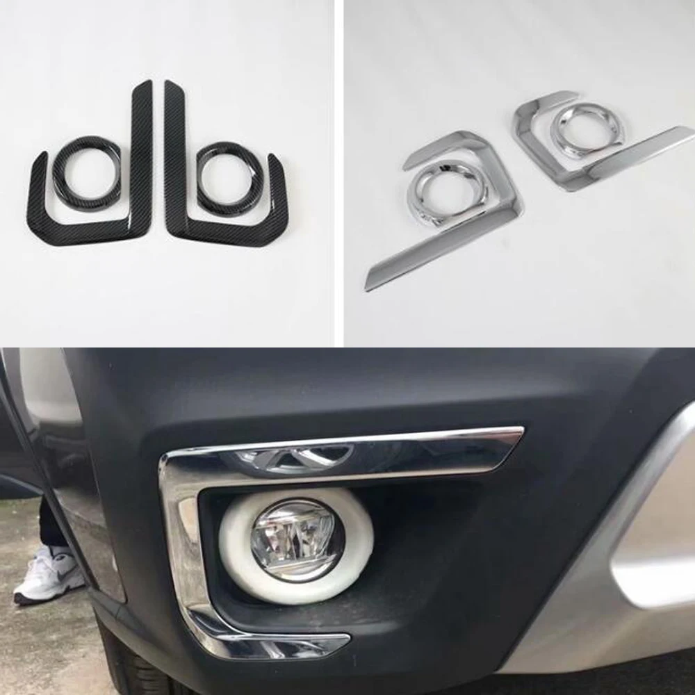 New ABS Car Trim For Subaru Outback 2021 Front Fog Light lamp Decoration Styling Exterior Auto Moldings 4pcs/set