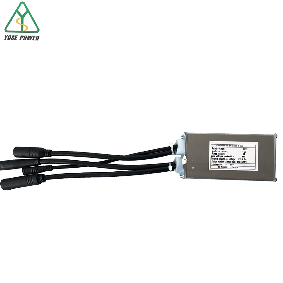 

LSW1599-3-2M 36V 15A Controller for Electric Bike 36V 250W Motor with Front Light Connector Only Fit for Our C500 Display