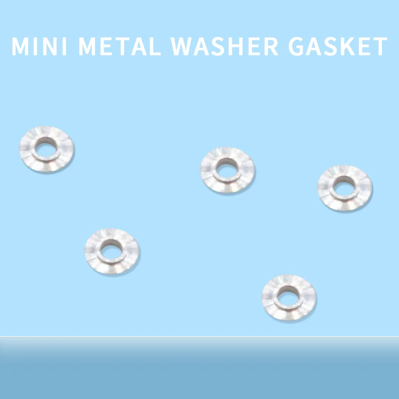 50pcs/lot Mini Metal Washer Gasket shim spacers for 520 ball bearing guide wheel Roller 94768 spare parts for Tamiya 4WD RC Car