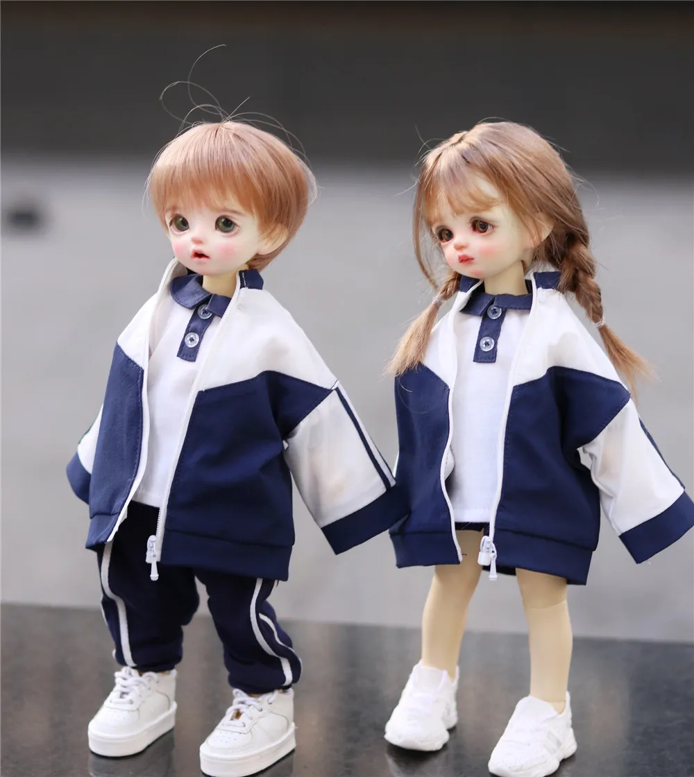 

Костюм одежды BJD 1/4,1/6, Одежда для куклы, Спортивная школьная форма, аксессуары для кукол BJD (Без кукол)