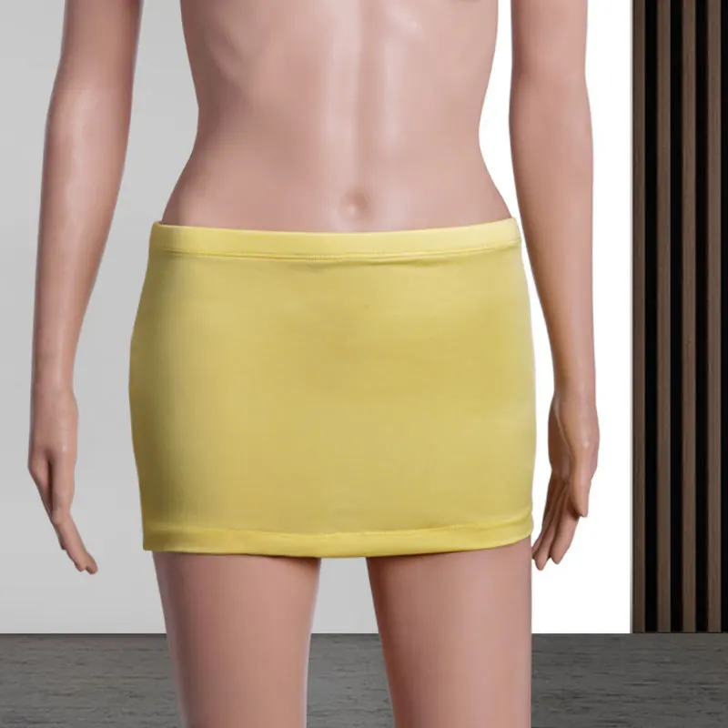 Women Lady Sexy Customized Mini Skirt Temptation Slim Tight Stretchy Ultra Short Stylish