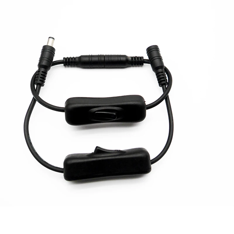 1 ~10 pieces Mini Switch Strip Connector and DC Adapter ON/OFF For 2Pin Single Color Lamp Tape