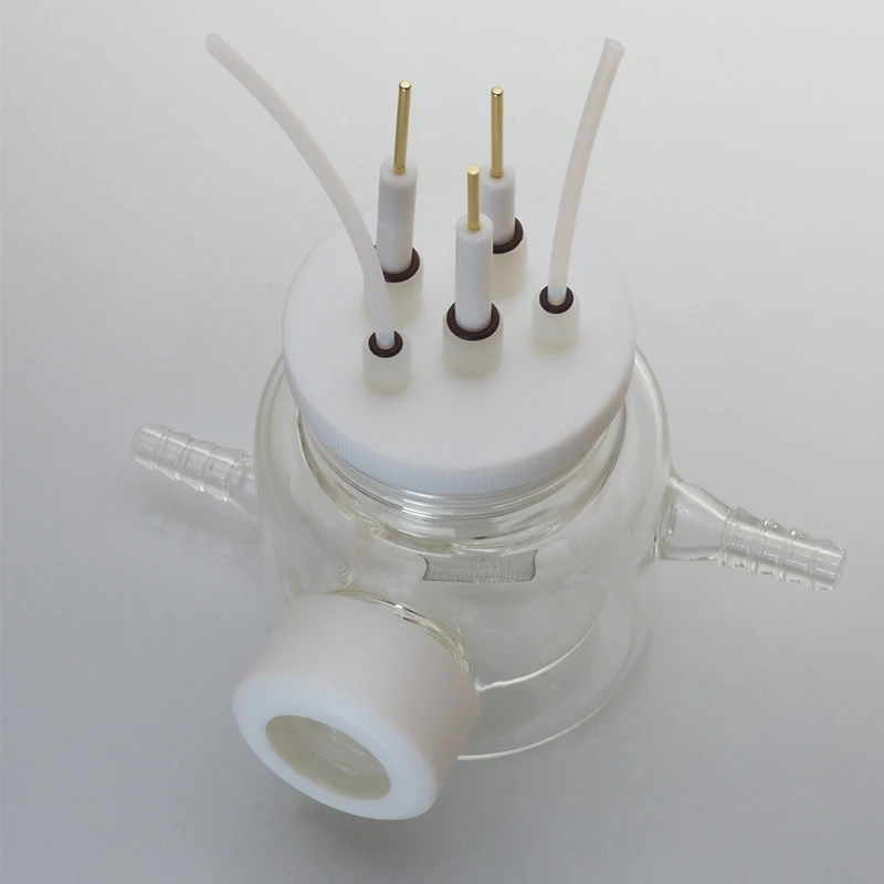 Imagem -02 - Célula de Reação Química Fotoelétrica do Reator do Dispositivo de Teste Eletrolítico do Banho de Água Quente Controlável da Janela de Quartzo