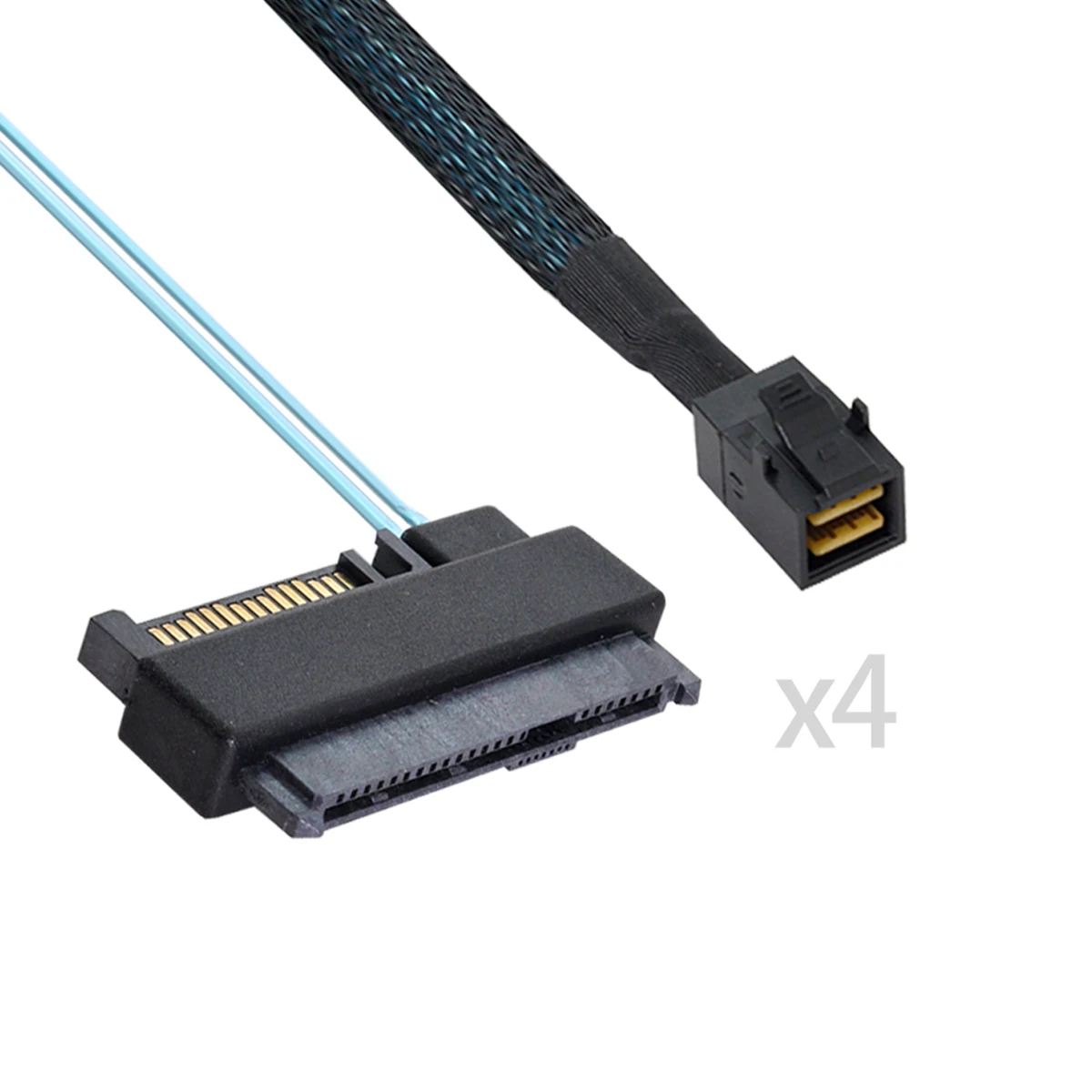 Internal Mini SAS SFF-8643 Host to 4 SAS 29Pin SFF-8482 Target Disk 6Gbps Data Server Raid Cable image 4