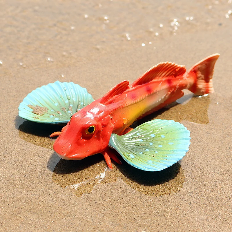 Oenux Meer Leben Tiere Modell Action-figuren Ozean Fisch Segelfisch Bass Zacker Lachs Aquarium Figuren PVC Pädagogisches Kinder Spielzeug – Detail 12
