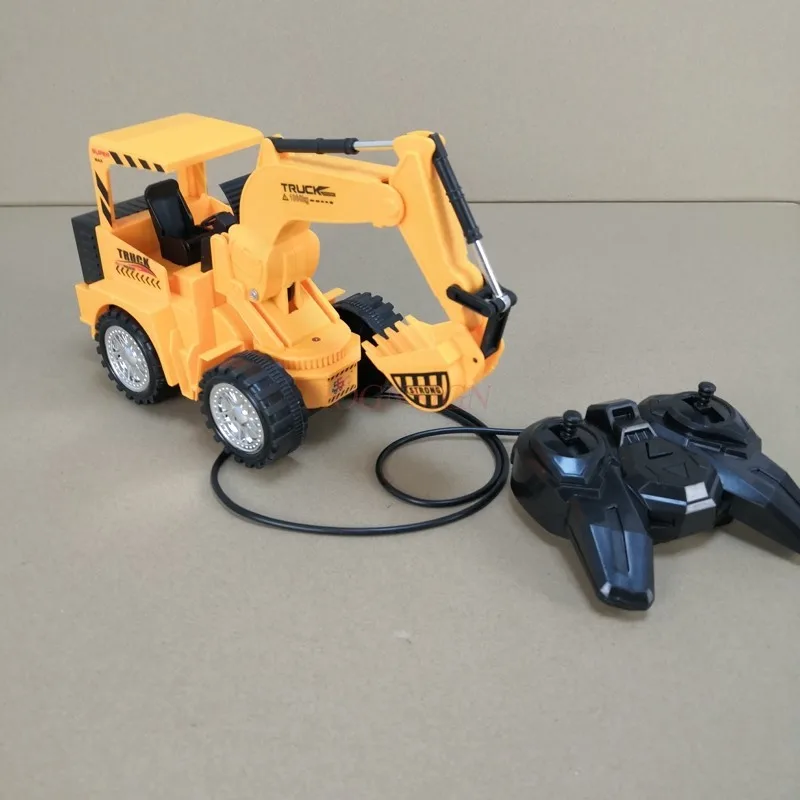 rc auto Nieuwe grote draad elektrische afstandsbediening auto speelgoed vrachtwagen graafmachine model aanwezig milieu klaar voor gebruik plastic controller