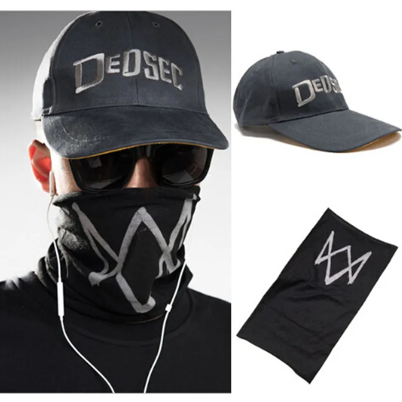 Watch Dogs Aiden Pearce Half Face MASK Windproof Neck Warmer Game Cosplay Scarf Costume Cos Party Halloween Mask Drop Shipping