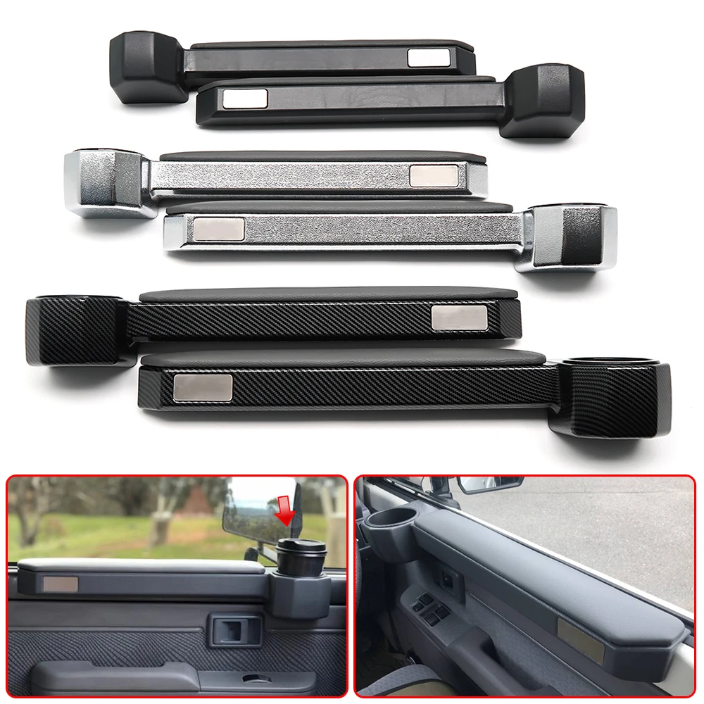 For Toyota Land Cruiser 70 LC70 LC71 LC76 LC77 LC78 LC79 FJ79 Hj75 Hzj75 Car Side Door Cup Holder Storage Armrest Organizer Trim