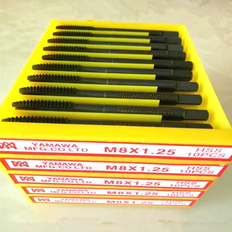 Yamaha-grifos de rosca de flauta recta, HSS-E, M2, M2.5, M3, M3.5, M4, M5, M8, M10, M12, M14, M16