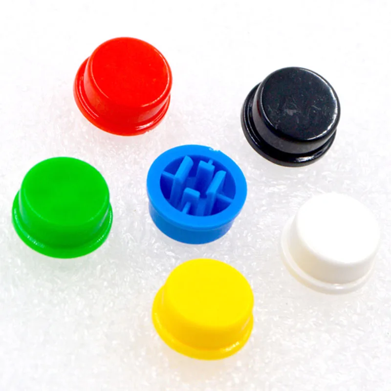 

GONGFENG 1200PCS New Switch Button Cap A24 B3F 12*12*7.3 Round Switch Button Cap Suitable for Switch Special Wholesale