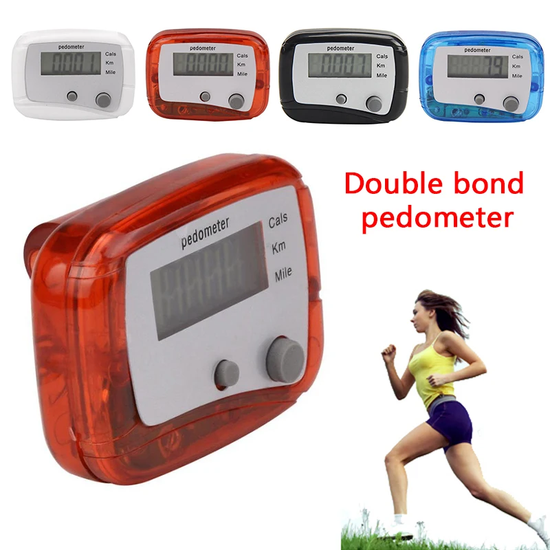 Pedometer Step Calorie Kilometer Counter Walking Design Digital Clip Run Pocket Mini Distance