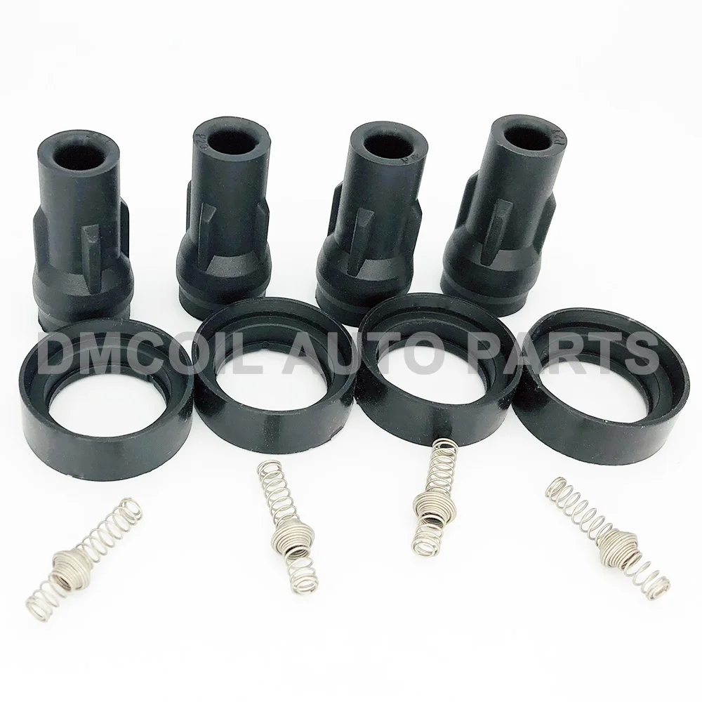 4 PCS IGNITION COIL RUBBER BOOTS FOR BRILLANCE HAIMA ZOTYE SOUEST 4A9 4A90 4A90S 4A91 4A91T 4A91S 4A92 ENGINE 2008- SMW250963