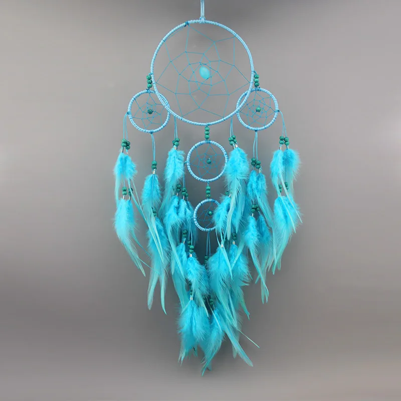 New fashion originality big Hot white Dream catcher Wind Chimes Indian Style pearl Feather Pendant Dream Catcher Gift