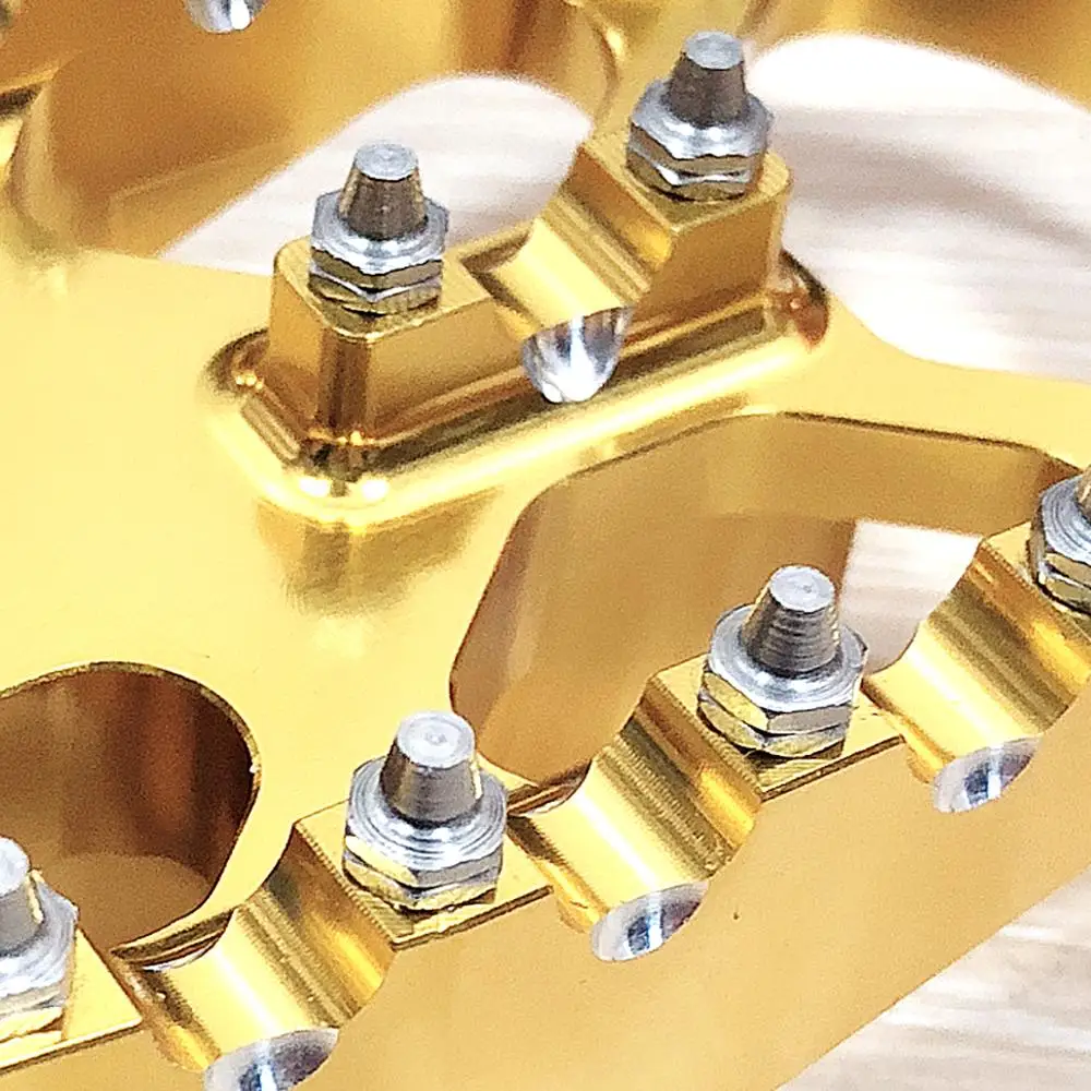 Gold Rotating Footpegs Custom Chopper Foot Pegs For Harley Dyna Sportster Touring 883