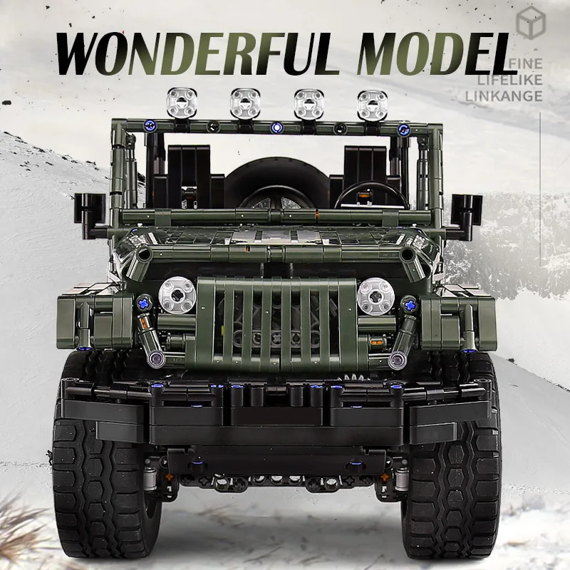 Mould King Technical RC Adventure Off-road Building Blocks 1:8 Scale SUV Truck Model Construction Bricks Toys Gift for Boys