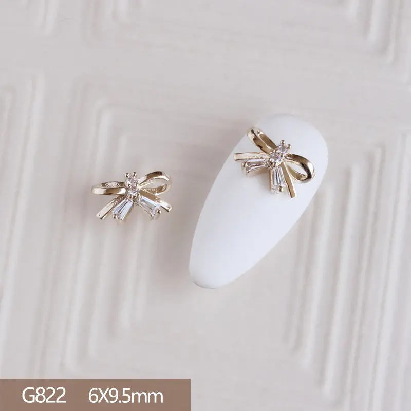 10 sztuk 3D motyl łuk mieszanka ozdób do paznokci cyrkon perła kryształ Metal Manicure paznokcie akcesoria akcesoria ozdoby do paznokci do własnoręcznej dekoracji Charms