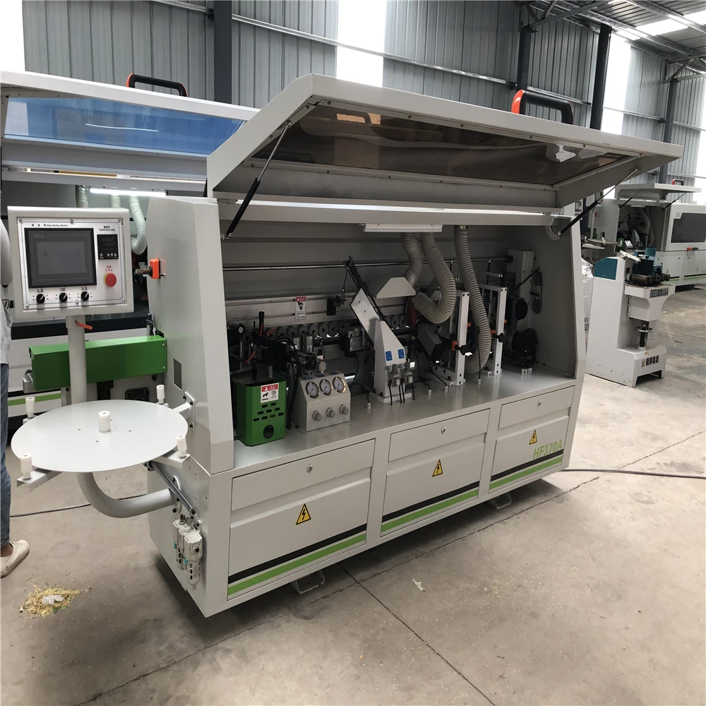 HF370A Small business portable woodworking machine acrylic straight cabinet automatic edge banding machine wood edge bander