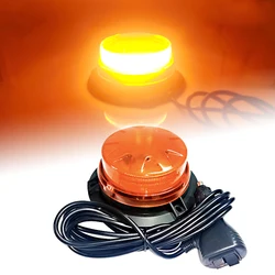 bright Emergency traffice Lights for Vehicles Amber LED Strobe Warning lights for Trucks Cars 12V-24V Light Bar Magnetic Mount