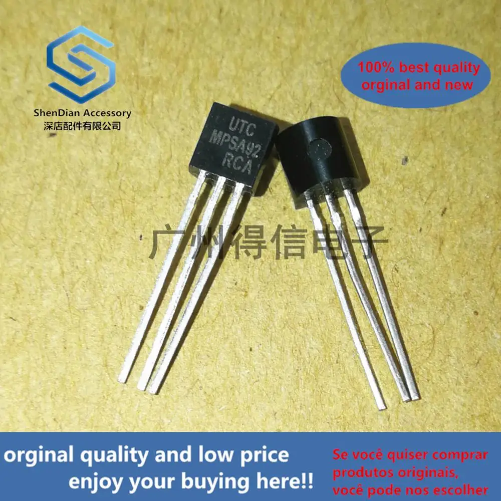 50pcs 100% orginal new MPSA92 A92 TO-92 High Voltage Transistors(PNP Silicon) real photo