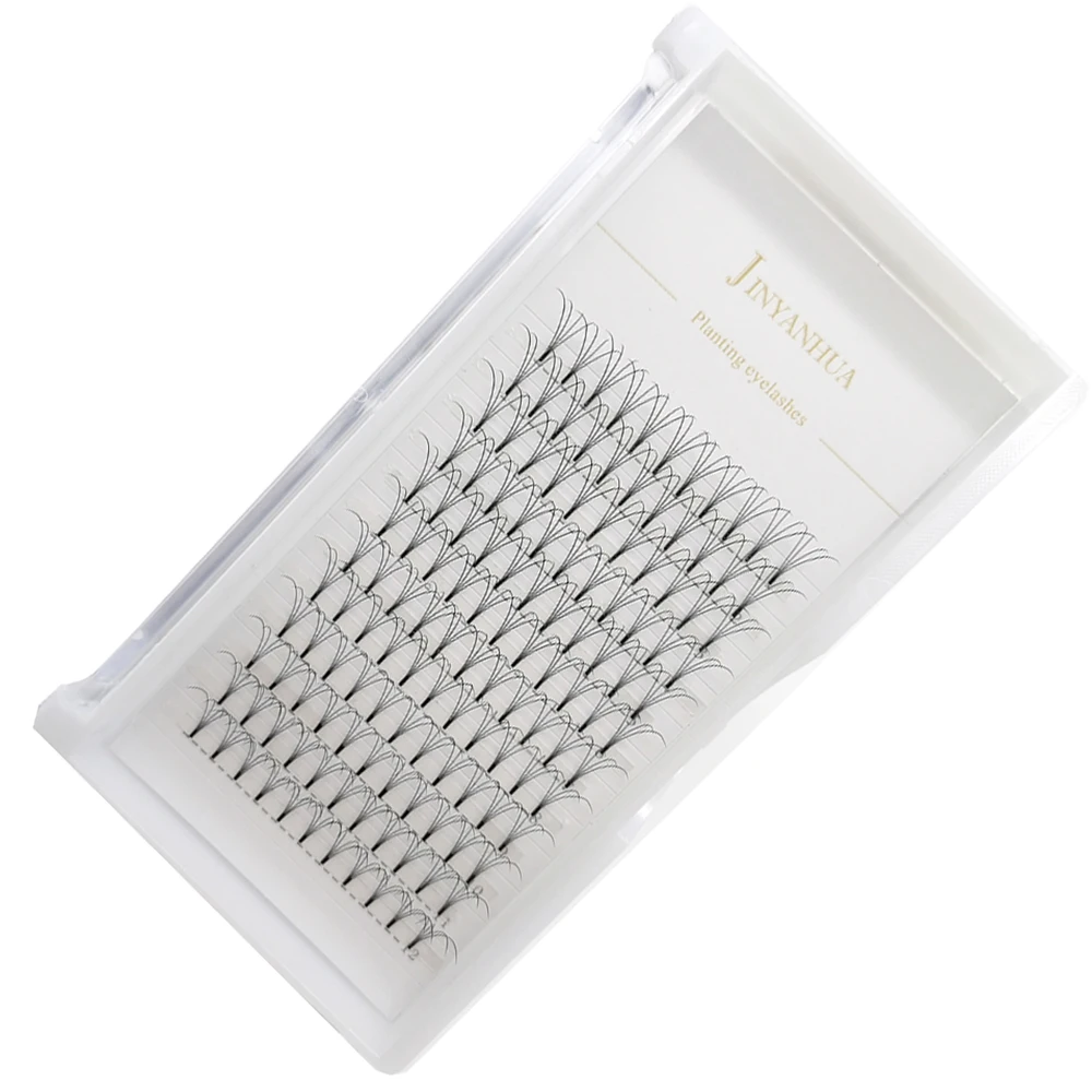 Mink Eyelashes 4d 12rows Boundles Soft Natural Rootless False Lashes Hand-Made Premade Volume Fans Individual Eyelash Extensions