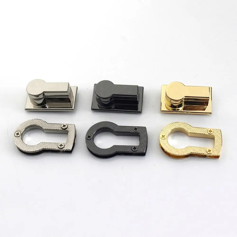 1pcs Metal Bag Turn Lock Twist Lock Clasp for Leather Craft Women Bag Handbag Shoulder Bag Purse DIY Hardware Accessories