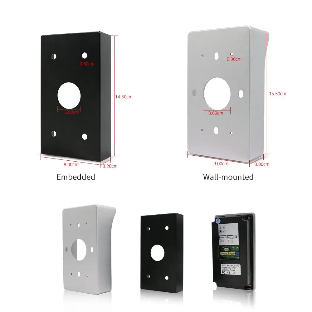 Jeatone 4-wire Outdoor Doorbell Calling Panel Password Swiping Door Bell AHD 1080P/720P Video Intercom System IP65 Waterproof