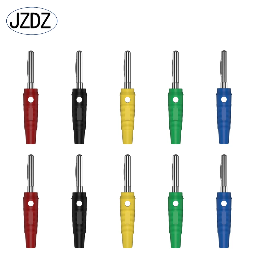 JZDZ 10PCS 4MM Copper Banana Plug Can be Connect Test Probes For Speaker Amplifier J.10019