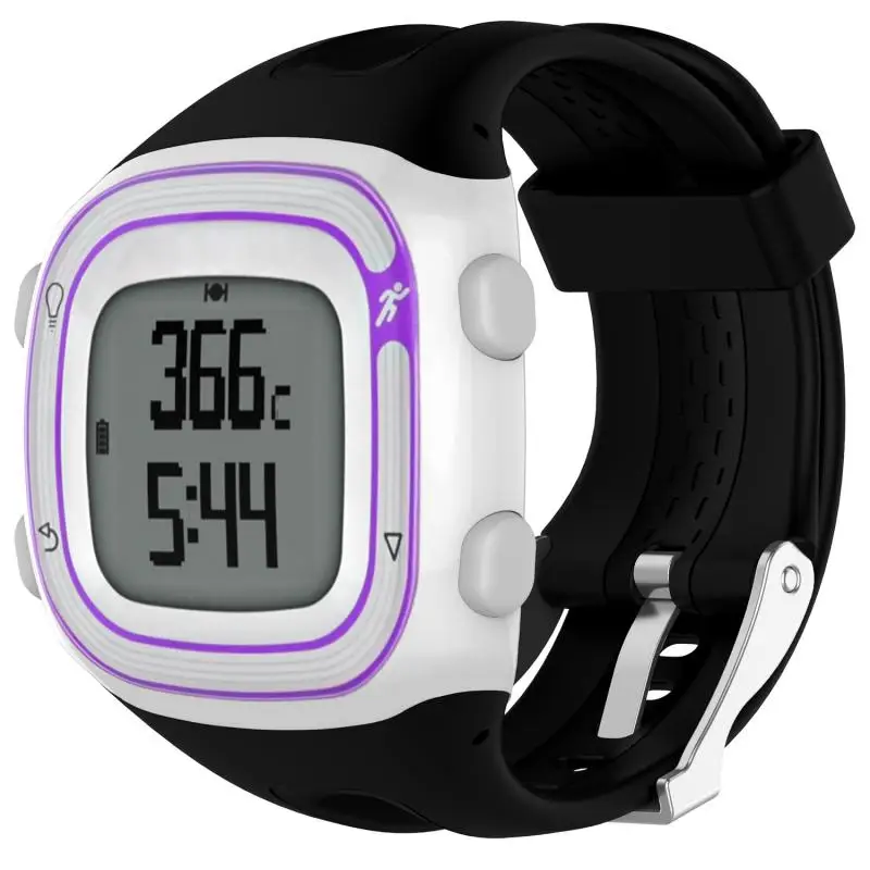 ปุ่มซิลิโคนปรับสายคล้องคอกีฬาสีทึบ Spor Soft สำหรับผู้เบิกทาง Garmin 10 15 GPS นาฬิกาเกียร์