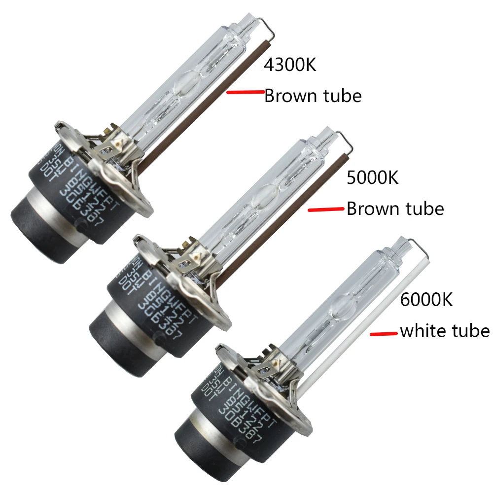 2PCS NEW OEM 35W 12V D1S D2S D2R D3S D4S D4R Xenon HID Bulb 4300K 5000K 6000K HID Xenon Lamp D2S Xenon Bulb