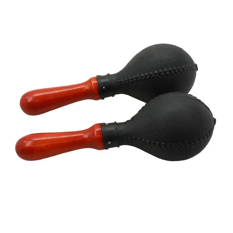 Pair of Maracas Shakers Rattles Sand Hammer Percussion Instrument