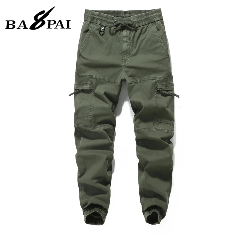 

BAPAI Men's Street Hip-hop Style Trousers Oversized Cargo Pants Fashionable k Overalls Outdoor Leisure Slim Pants