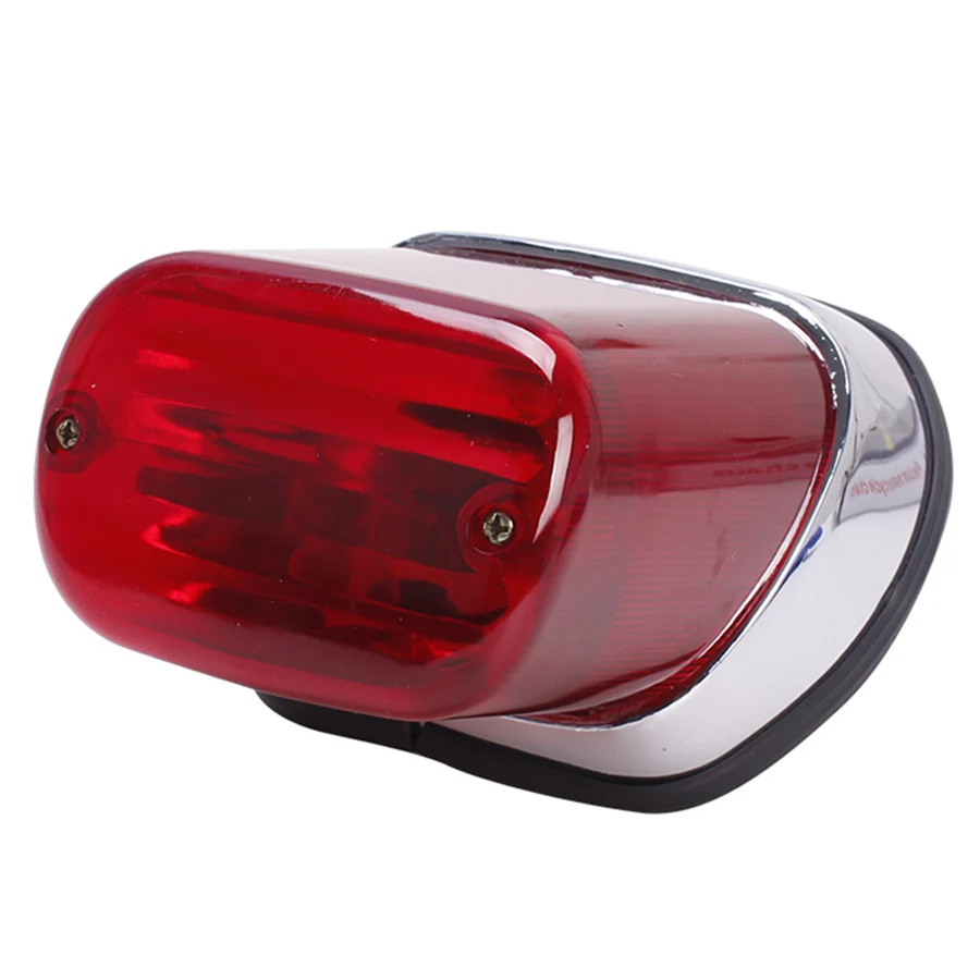 1PC ABS Red Motorcycle Rear Brake Tail Light Stop Lamp Motorbike Accessories For Yamaha Virago XV250 XV400
