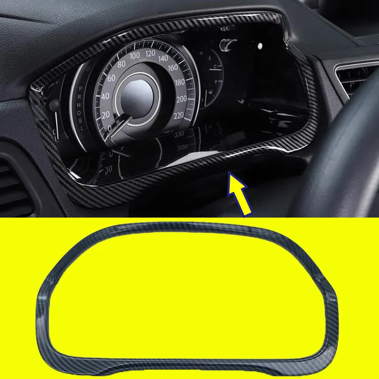 Für Honda CRV CR-V 2012 2013-2016 Carbon Faser Dashboard Rahmen Decor Abdeckung Trim