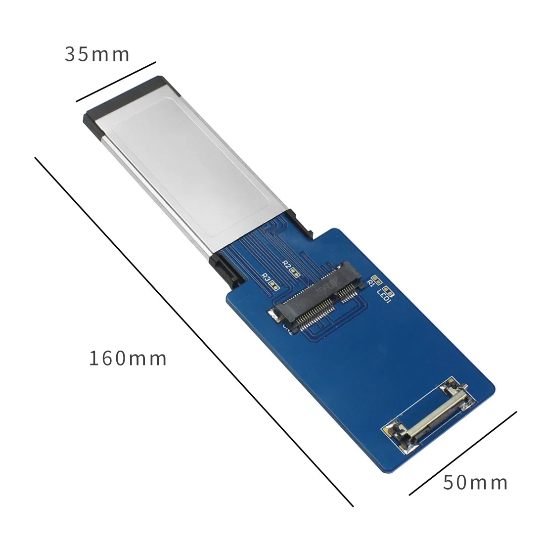 XT-XINTE ExpressCard Express Card 34mm to Mini Pcie/M.2 E-key/for NVME M.2 Converter Card Adapter for Notebook