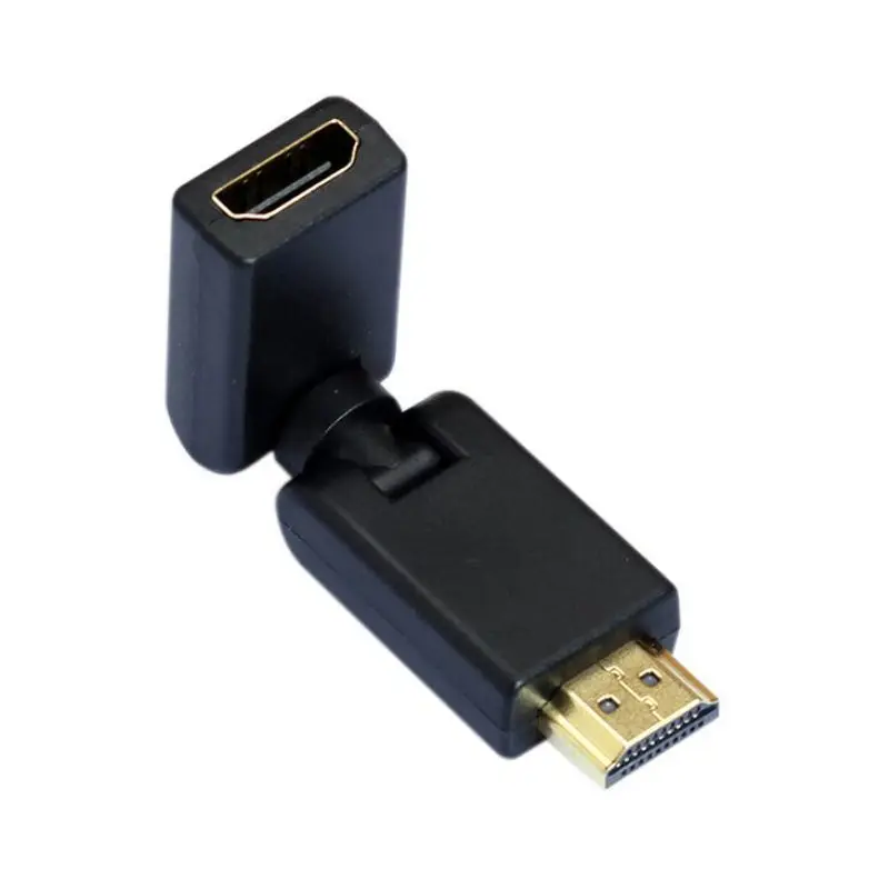 All-around 360 Degree Rotation Swivel 4K 3D HDMI-compatible Male to Female Adjustable Cable Adapter Converter Connector