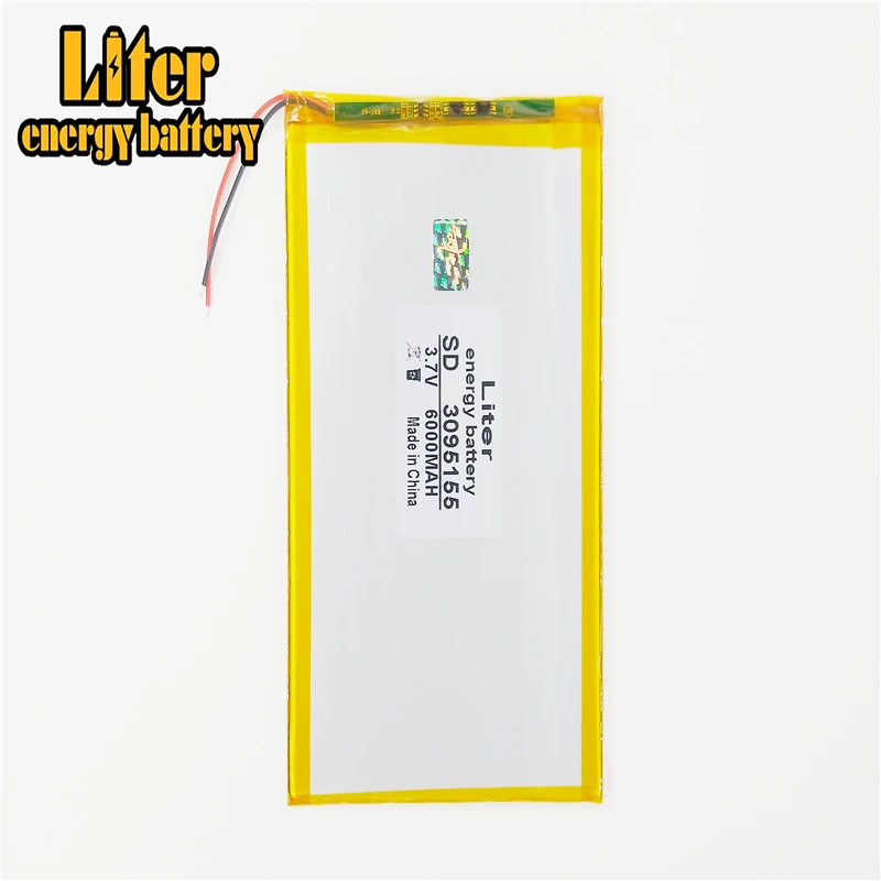 Dung Lượng Lớn 3.7 V 3095155 Pin Máy Tính Bảng 6000 Mah Mỗi Thương Hiệu Máy Tính Bảng Đa Năng Sạc Pin Lithium