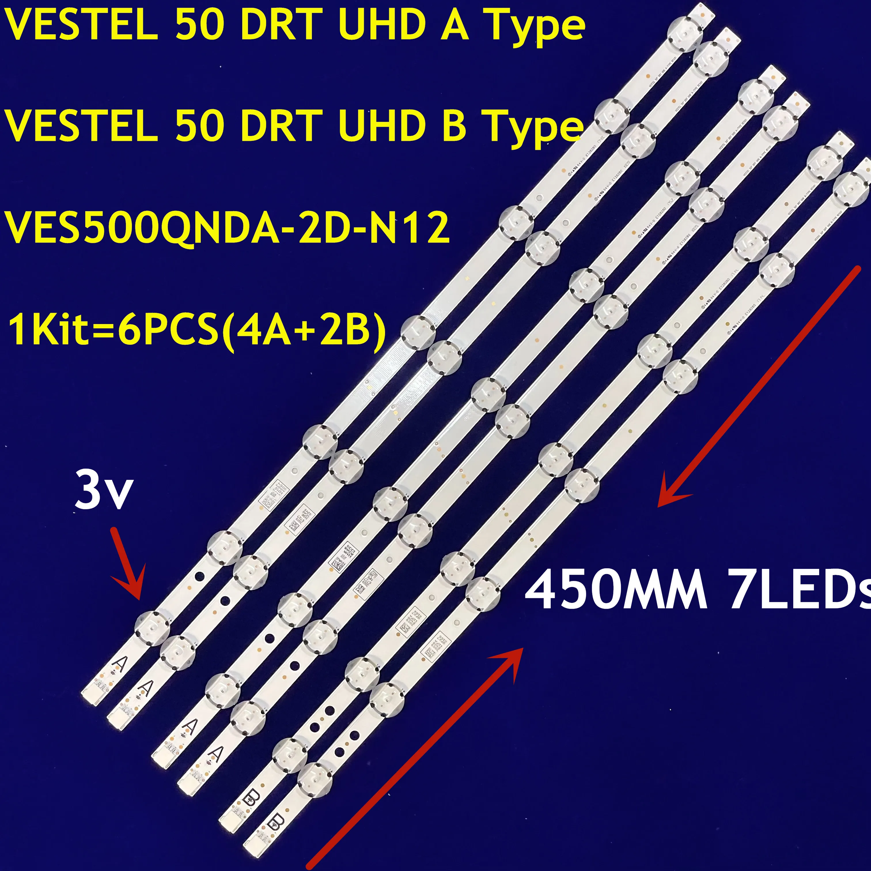 tira de retroiluminacao led para ves500qndc2d n11 n12 u11 n14 17dlb50ner1 a b 50hk6t74u 50a04usb 50a08usb p50us0956a p50us2236a conjunto 01