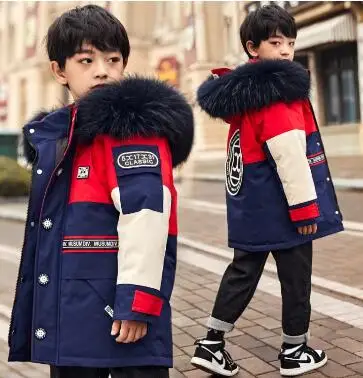 

girl Down Jacket 2020 Winter faux fox fur Coat liner detachable Long Fur Parka Warm Outerwear high quality baby girl winter coat