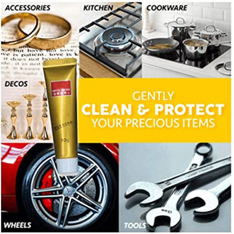 

Multipurpose All Metal Polisher Cream Silver Cleaner And Polish Metal Polishing Silver Copper Brass Chrome Porcelain Jewelry