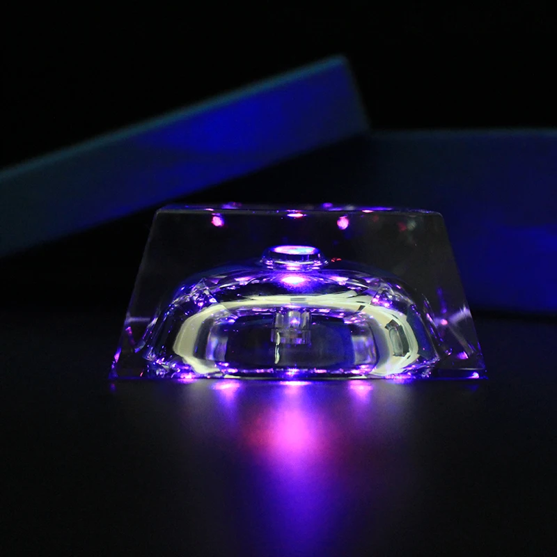 Mulity Color changing Luminous Square Shape Crystal Clear Led Light Lighting Accessories Decorative Lamp Base For Crystal Ball