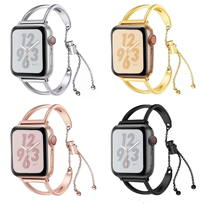 

For Apple watch 6 5 4 3 2 38 40 41mm metal stainless steel watchband series 8 7 SE accessories bracelet 42 44 45 49mm strap