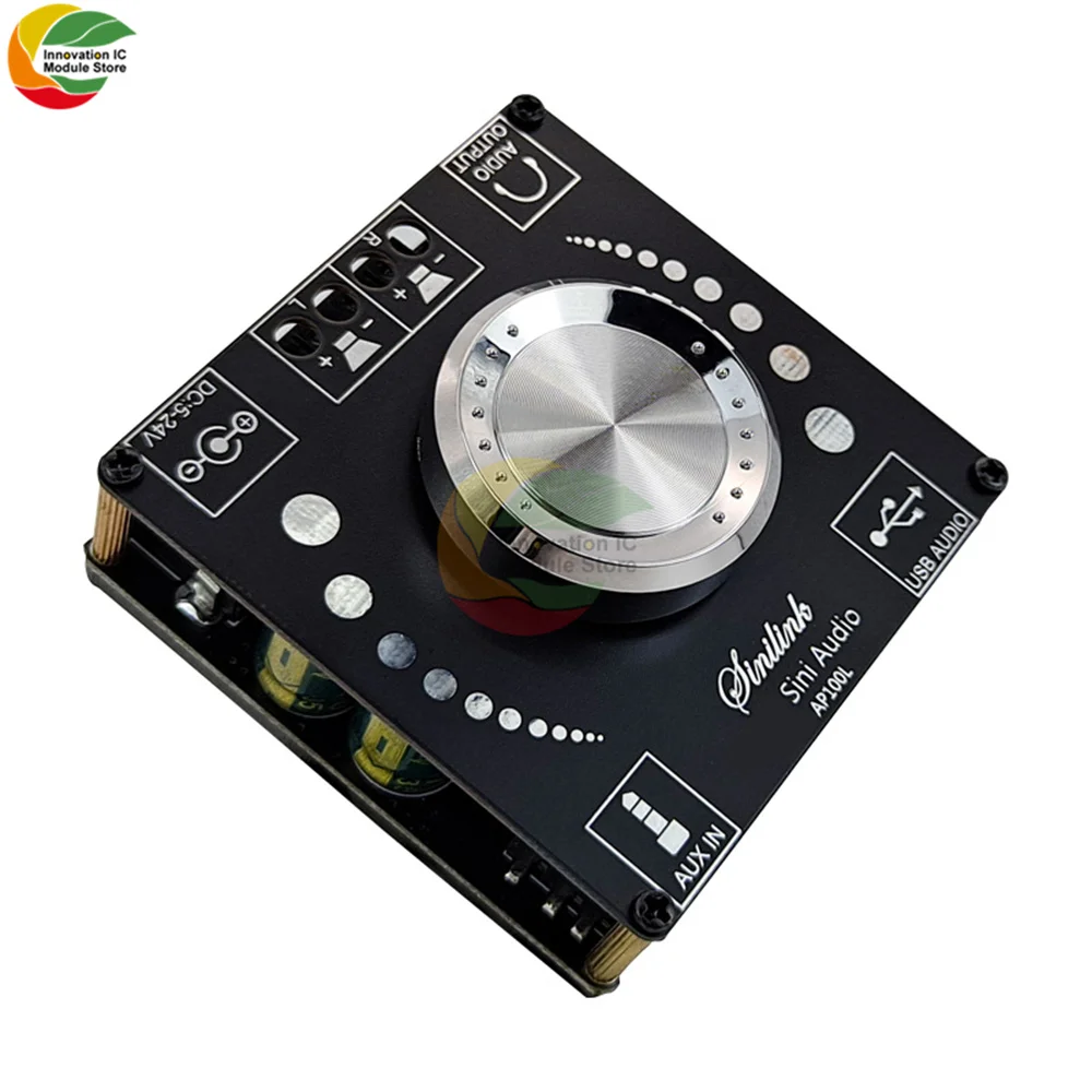 XY-AP100H AP100L 100W+100W Dual TPA3116D2 Bluetooth 5.0 Stereo Audio Digital Power Audio Power Amplifier Board AMP AUX USB APP