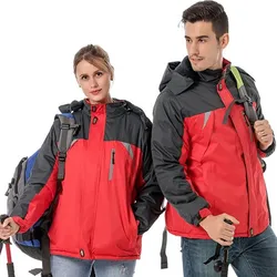 Chaquetas de plumón gruesas y cálidas a prueba de viento para hombre, chaqueta deportiva de viaje con capucha para montañismo, abrigos de piel de terciopelo para hombre, Invierno